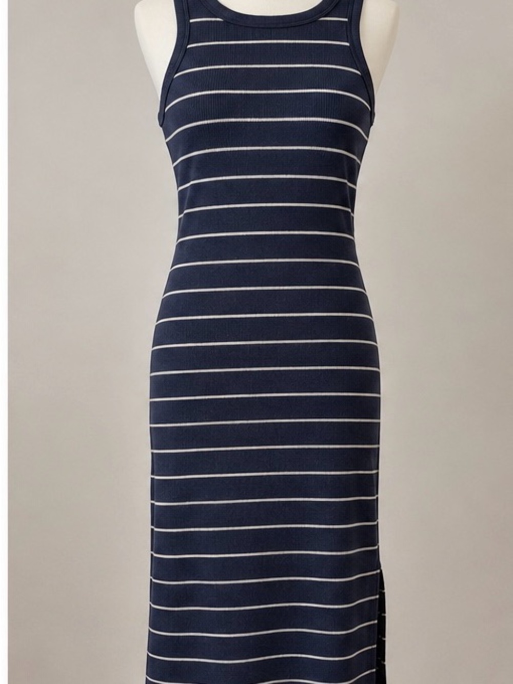 Universal Thread Striped Navy Tank Maxi Dress